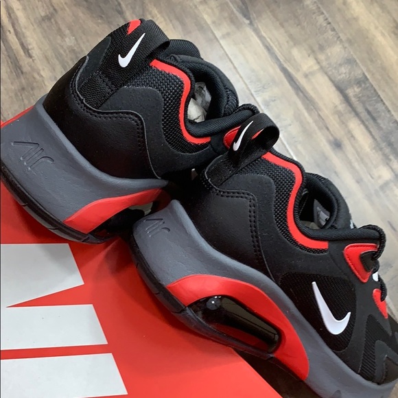 NIKE AIR MAX 200 Black/White-University Red men’s - Picture 16 of 16